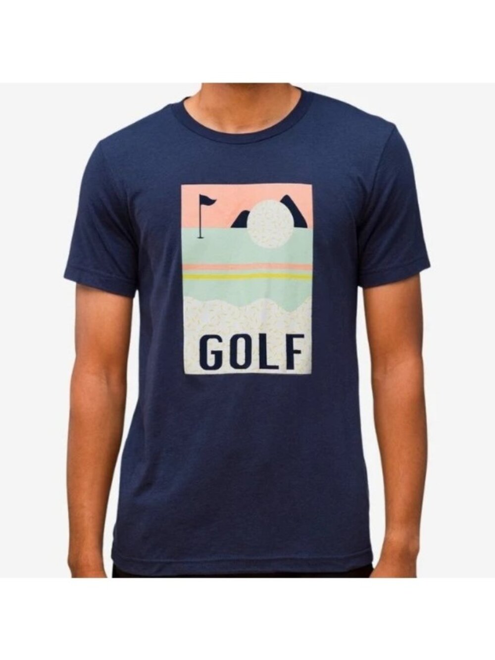 Swing Juice Graphic T Shirt XL Golf Terrazzo Tee Navy Blue Outdoor Athleisure